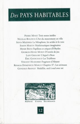 Des Pays habitables, revue, n°12