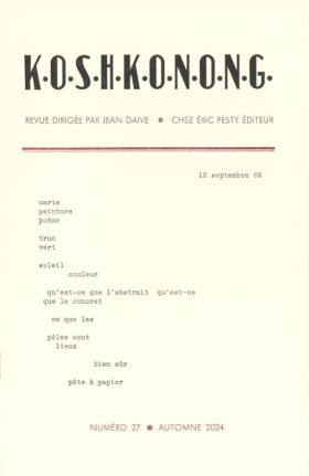 K .O.S.H.K.O.N.O.N.G., n° 27
