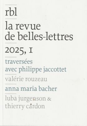 La revue de belles-lettres, 2025, I